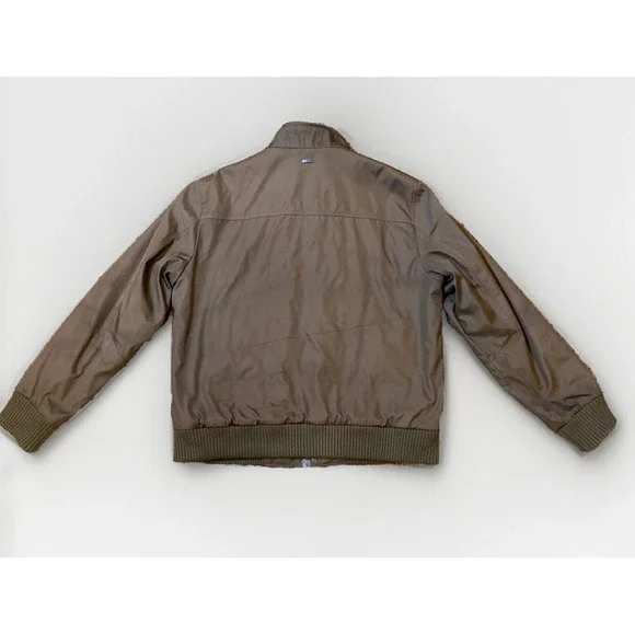 Calvin Klein Mens Ski Bomber Jacket Medium Brown - Picture 2 of 16